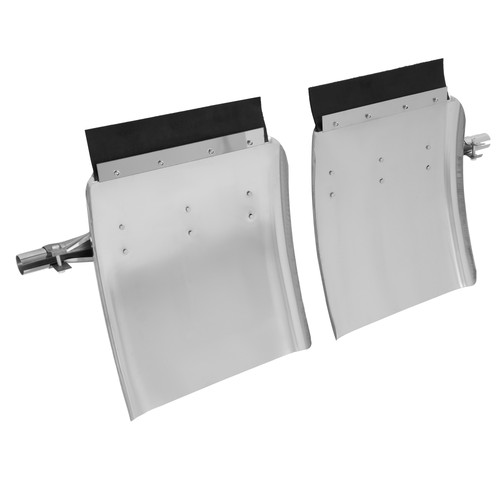 Pair 24" x 27" Stainless Quarter Fender For Freightliner /Kenworth /Peterbilt - Picture 12 of 19