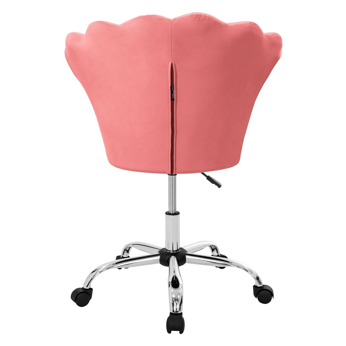 Set 2x sillas de oficina asientos de terciopelo, sillón ergonomico rosa coral