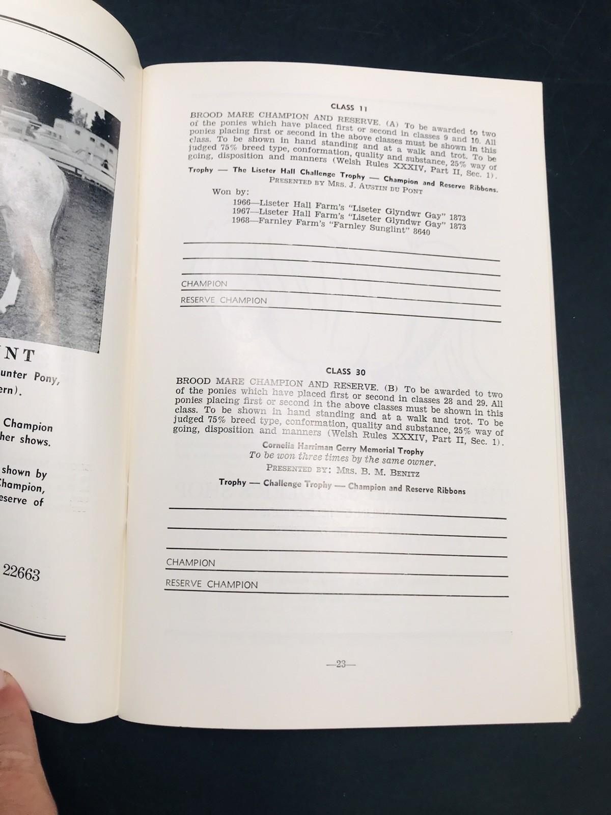 1969 10th Annual National Eastern Welsh Pony Show Horse Devon PA Catalog Program