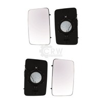 Spiegelglas Mit Haltefuss Set FüR Citroen C25 Bus (280_ 290_) Konvex