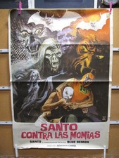W601 SANTO CONTRA LAS MOMIAS René Cardona con Santo, Eric del Castillo, Mary Mon