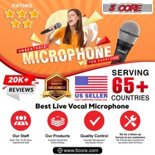Dynamic Vocal Microphone   Cardioid   Handheld   XLR to 1/4" Cable   On/Off Swit