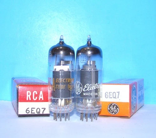 6EQ7 NOS RCA 1960 radio audio amplifier vintage vacuum tubes 2 valves tested
