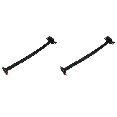 2X PCIE X1 Riser Kabel Dual 90 Grad Recht Winkliges PCIe 3.0 X1 Bis X1 Verl1412