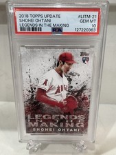 2018 Topps Update Series - Legends in the Making Shohei Ohtani (RC) PSA 10!