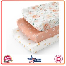 Diaper Changing Pad Cover Girl 32'x16' 3-Pack for Changing Table Pad