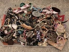 Huge Jewelry Lot Over 6 Lbs Vintage Costume Unsearched TANGLED Mix Wear CRAFTS