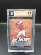 2020 Leaf Valiant The Talent Jordan Walker Orange Ref Auto RC BGS 9.5/10 Auto