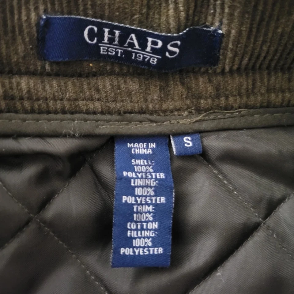 Chaqueta Chaps Marrón Acolchada Tareas Mujer Talla S Ecuestre Preppy Cuello de Pastel Foto 4 de 4