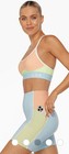 Lorna Jane Rainbow Splice phone pocket bike shorts & crop bra set XXS / XS