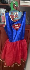 Supergirl Tutu Dress Rubie's Red/Blue Halloween Costume Girls LARGE