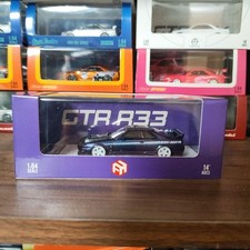 Mini auto R33 GT-R GTR viola viola viola 1/64 1:64