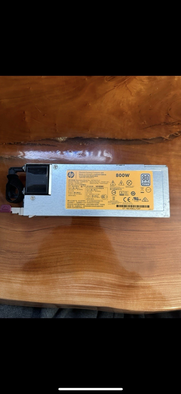 HP 800W Server Power Supply 80+ Platinum Hot Plug PSU DL380 Gen9 Gen10 UNTESTED
