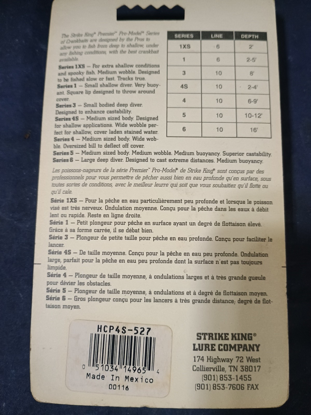 3 Vintage Strike king Lures, 2 Series 4S,One Series 1, Crankbaits. Pro Models - Image 6