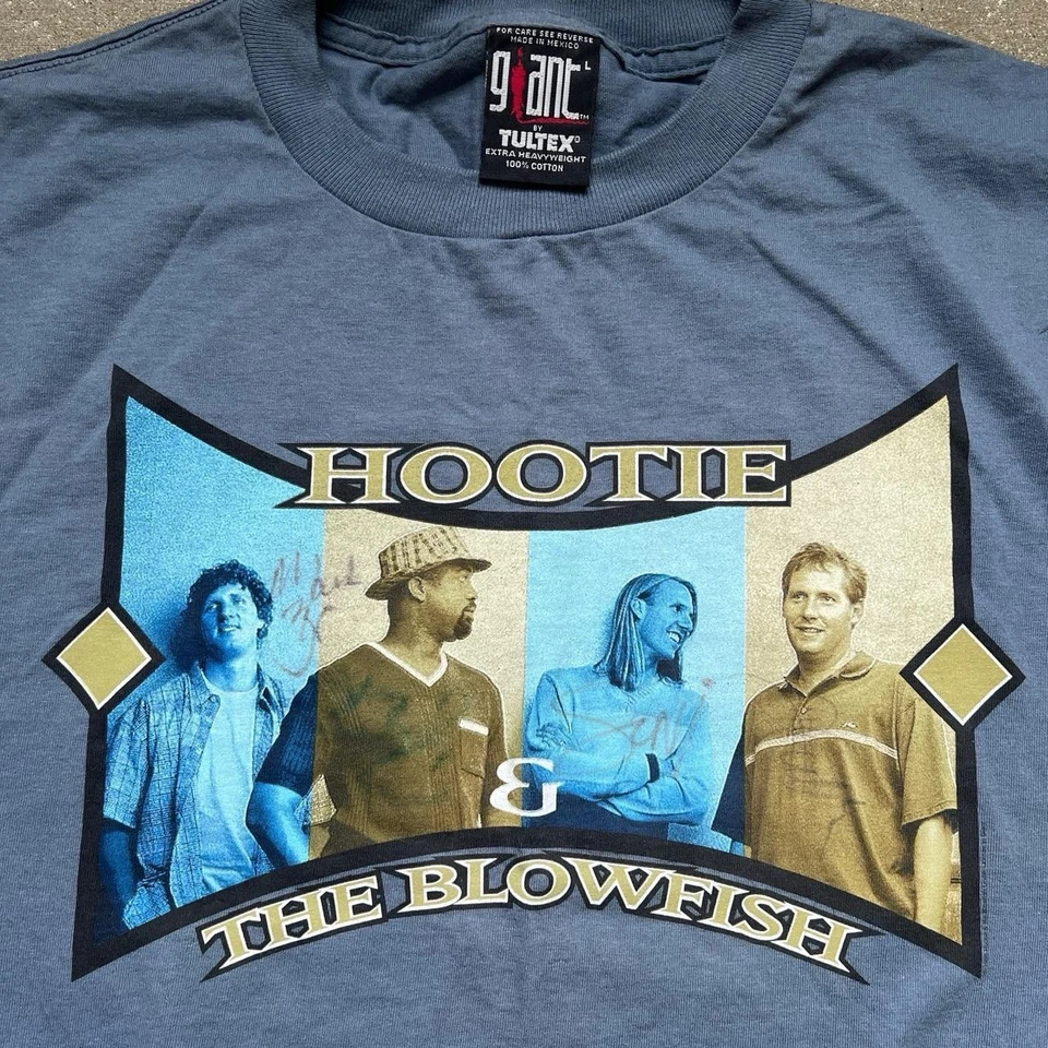 RARO- Vintage Hootie & the Blowfish 1998-1999 Tour Assinado Concerto Tamanho T: Grande - Imagem 3 de 4