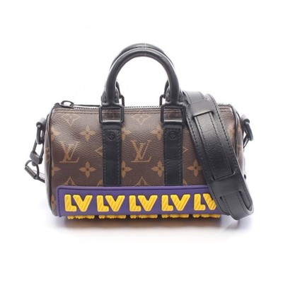 LOUIS VUITTON Keepall XS LV Rubber Crossbody Tote Bag M45788 Monogram Gebrauc...
