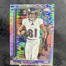 Topps Chrome 2024 Devontez Walker #26 Parallel Baltimore Ravens NFL Football