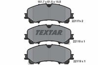 Textar Bremsbelagsatz, Scheibenbremse 2211701 FüR Infiniti Nissan Renault