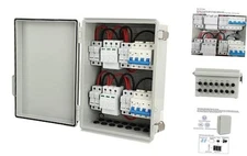 PV Combiner Box 4 in 2 Out Solar Combiner Box DC 1000V for Solar Panel System 