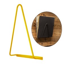 Triangle Wall Mounted Magazine Vinyl Records Storage Rack Golden