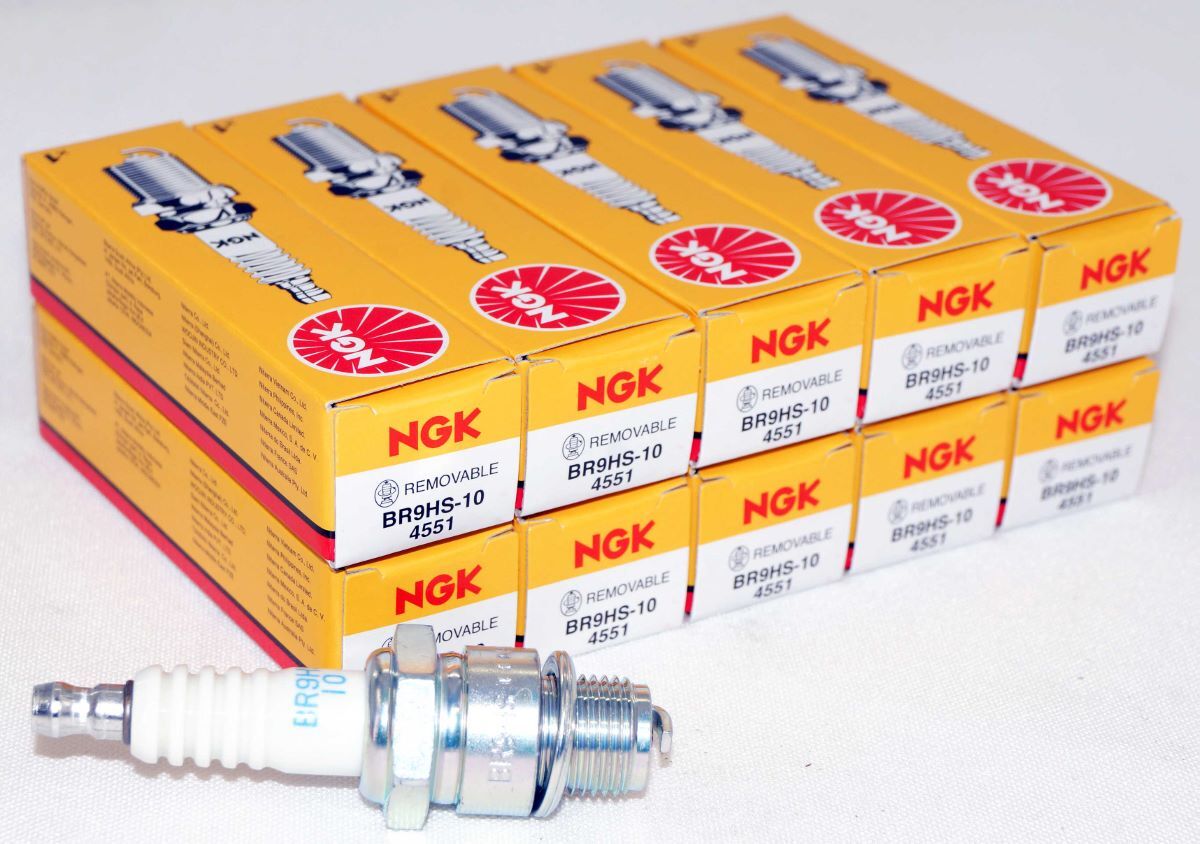 Pack of 10 Genuine NGK 4551 Spark Plug BR9HS10
