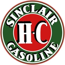 Sinclair HC High Compression Gasoline NEW Sign 40" Dia. Round USA STEEL 17 Lbs