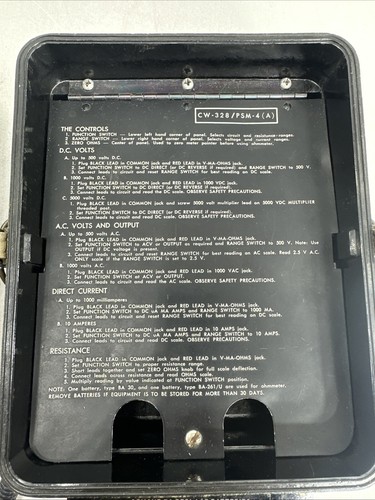 Navy Bureau AN/PSM-40 Multimeter Me-48d/u Bakelite - Picture 6 of 16