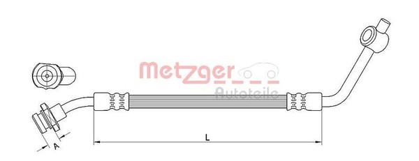 Metzger 4112533 Bremsschlauch Passend FüR Nissan-image