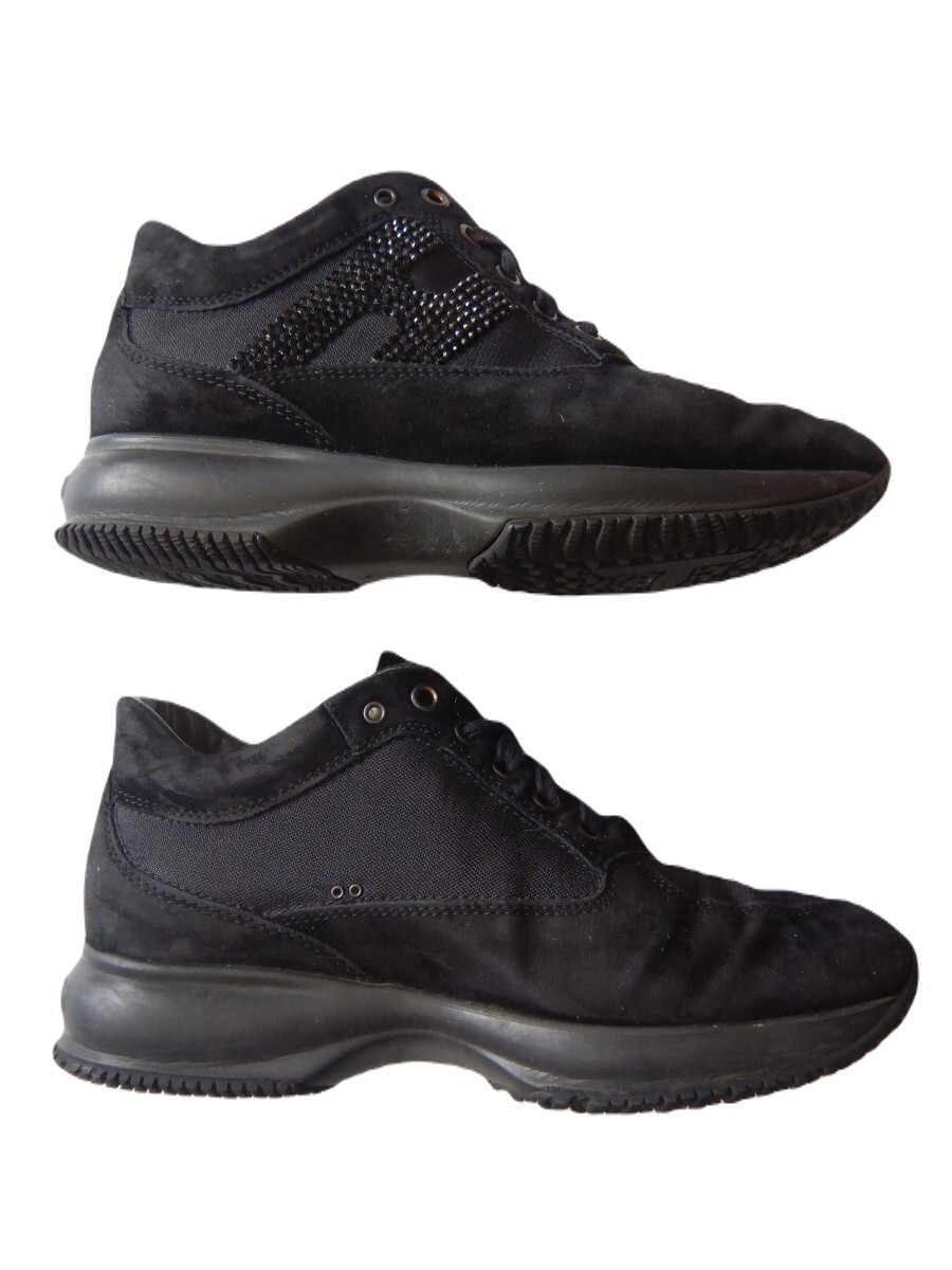 Hogan 'Interactive' 9KE Women's Designer Black Le… - image 2