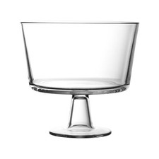 "Vintage Crystal Trifle Bowl: Elegant Serving Dish for Delectable Desserts!"