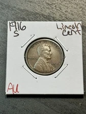 1916 S Lincoln Wheat Cent Penny AU About Uncirculated Better Date (Raw11737)