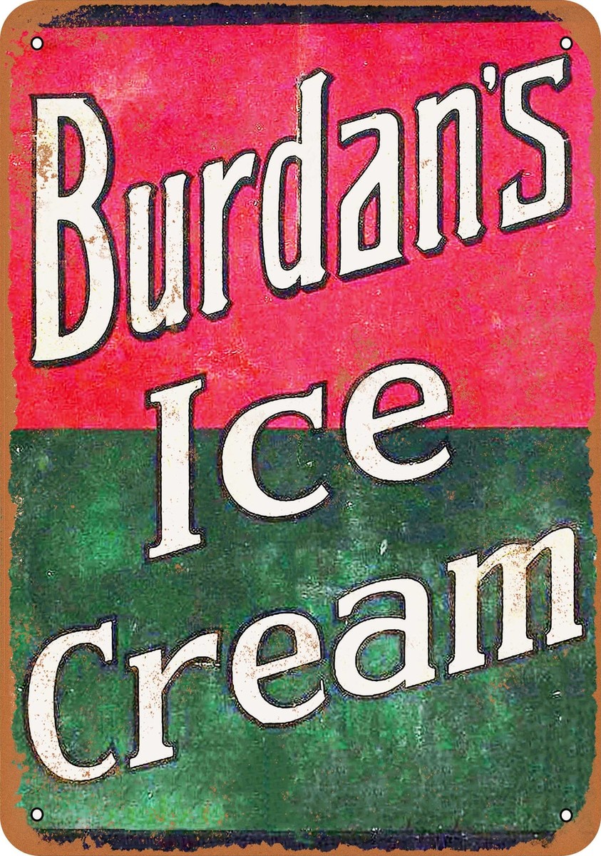 METAL SIGN - Burdan's Ice Cream - Vintage Look Reproduction | eBay