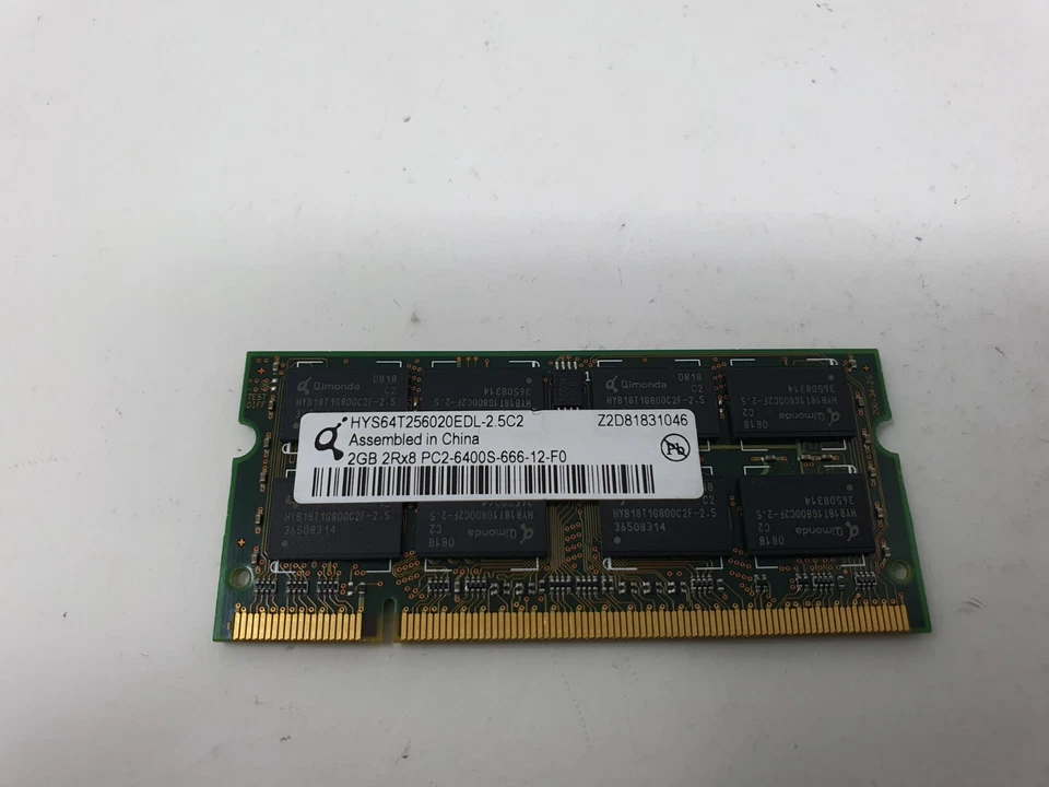 Qimonda HYS64T256020EDL-2.5C2 Memory RAM 2GB PC2-6400s DDR2 For HP G60-118EM - Image 2 of 4