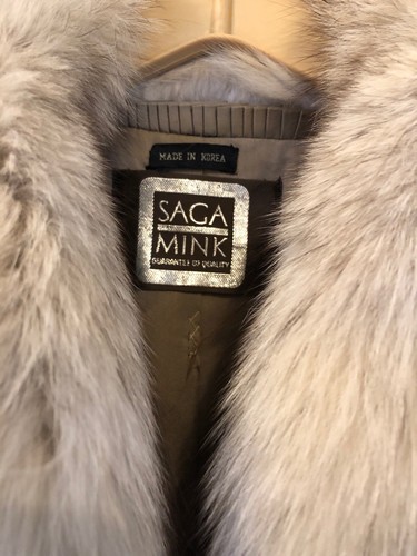Saga MINK With Fox Collar FUR JACKET Great Shape. siz… - Gem Saga MINK With Fox Collar FUR JACKET Great Shape. siz… - Gem