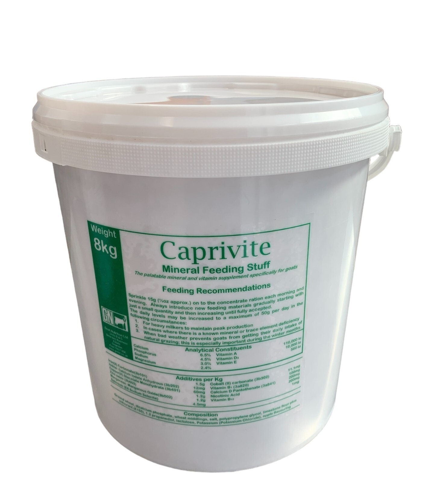 Caprivite The ESSENTIAL Vitamin mineral feed supplement for Goats 8kg