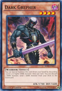 Dark Grepher - SDPD-EN017 - Common - 1st Edition x3 - Near Mint