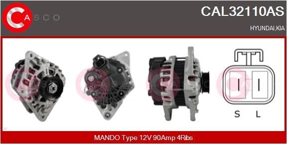 Alternateur pour Hyundai Getz Matrix i30 et Coupe II pièce auto compatible 12V