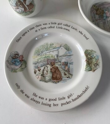 旧刻印・新品未使用 Mrs Tiggy-Winkleセット Wedgwood Mrs Tiggy Winkle Nursery Set | eBay UK