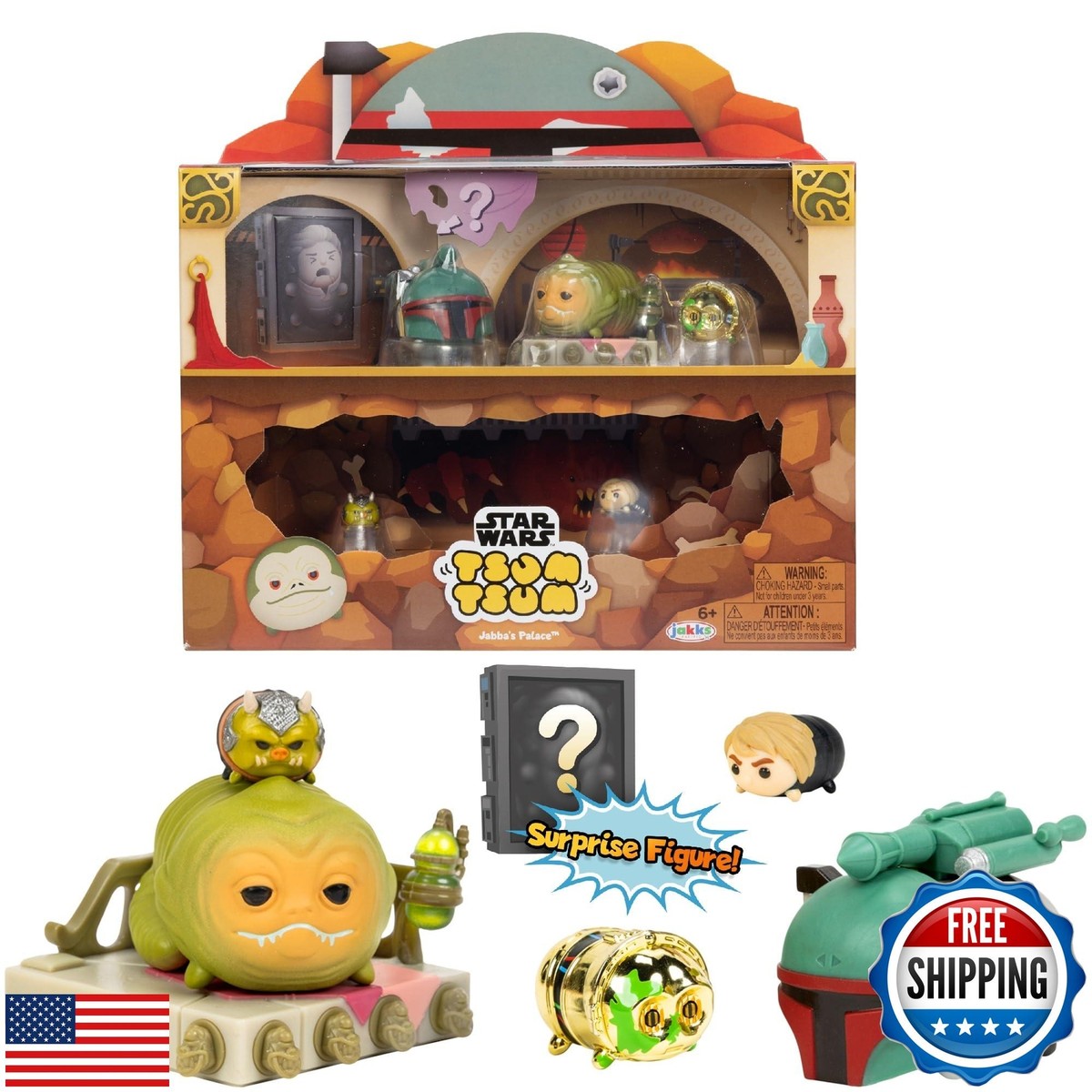 Disney Tsum Tsum Star Wars Jabba's Palace Deluxe Theme Set