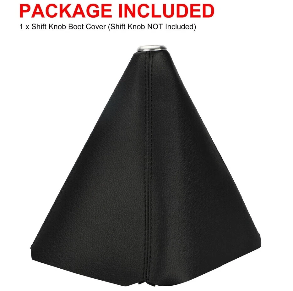 Bota de cambio de cuero PU perilla de cambio Dust Cove universal para manual/automático impermeable Foto 3 de 4