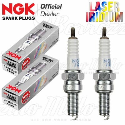 Kit 2 Candles Ngk Laser Iridium Cr9Eia-9 For Suzuki Sfv Gladius 650 2009-2015