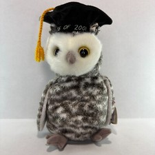 TY Beanie Baby Class of 2001 "Smart" Owl NWT