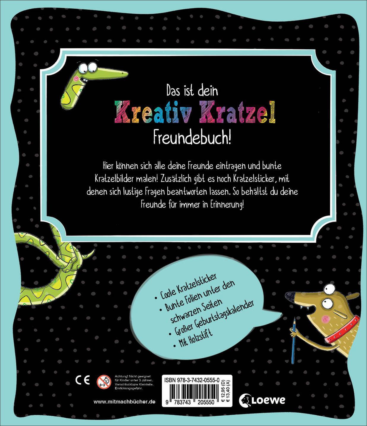 Thumbnail - Mein Kreativ-kratzel Freundebuch Loewe Kratzel-welt Taschenbuch 50 S.