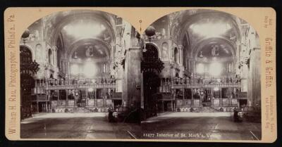 Interior of St Marks, Venice, Italy Old Historic Photo