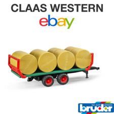 Bruder 02220 Ballentransport mit 8 runden Ballen