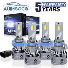 H11 9005 Combo LED Headlight Bulbs High Low Beam Lamp Conversion Kits 6500K