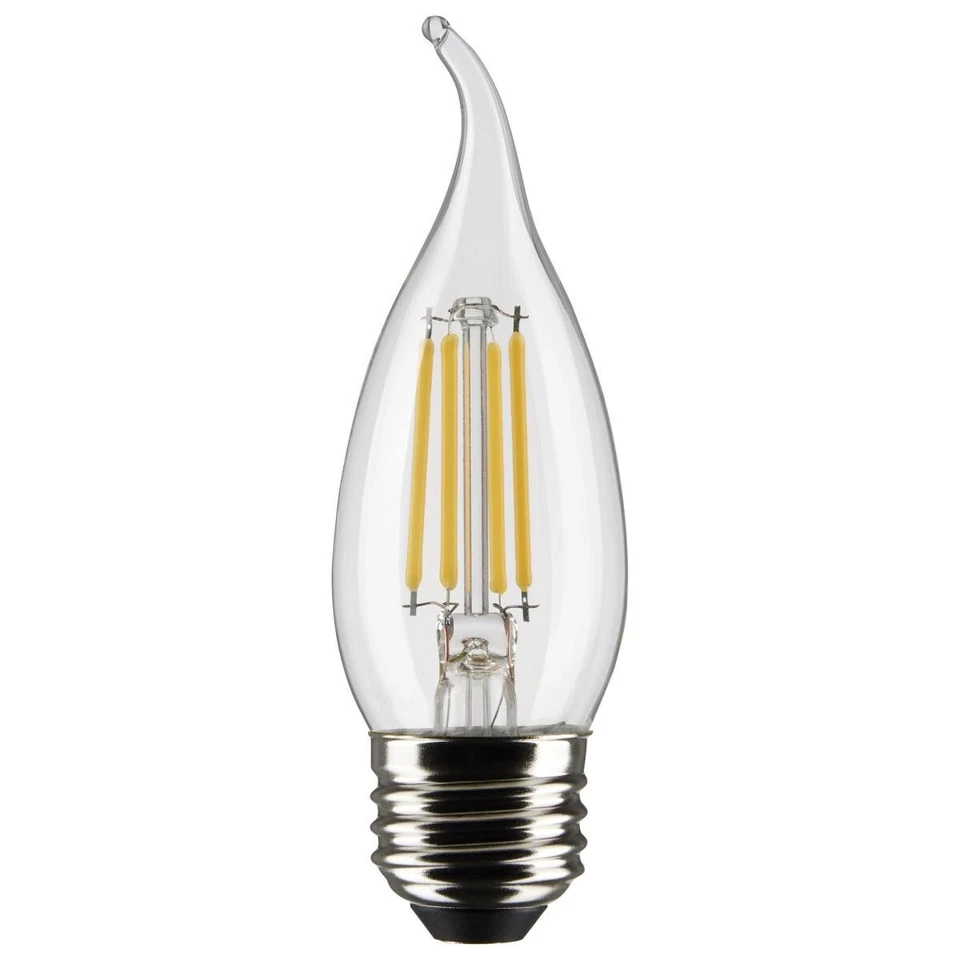 Satco S21313 - 4 Watt LED CA10 Decorative Light bulbs- 3000K - 6 Pack - Image 2 of 4