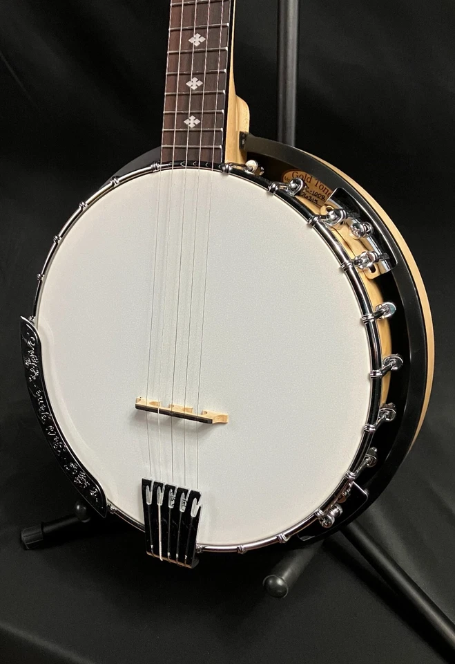 Gold Tone CC-100R Cripple Creek 5-String Banjo Blonde Natural Finish w/ Gig Bag - Image 4 of 4