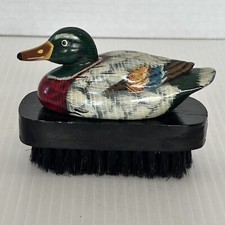Vintage Duck Lint Brush Boot Shoe Brush Hand Painted