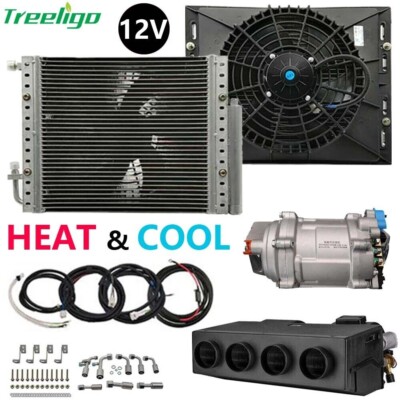 12V Cool&Heat Electric Underdash Air Conditioner DC Auto Car Universal A/C Kit